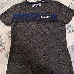 XXL Gray striped Super Dry t shirt